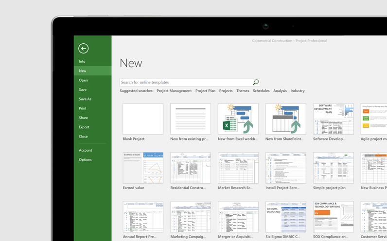 Project 2021 Start Menu Interface