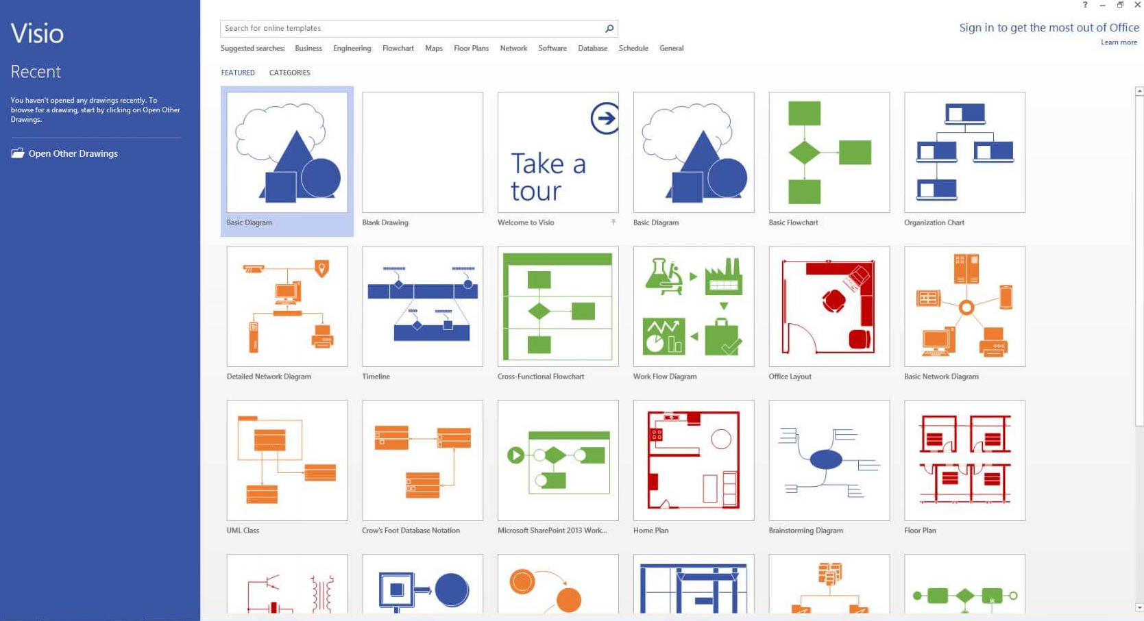 Visio 2016 Professional – Interface Example