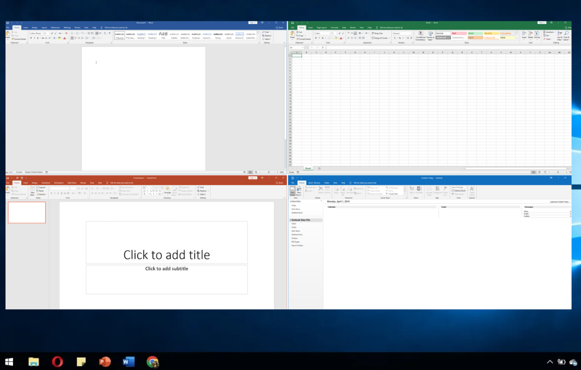 Windows 10 Pro and Office 2019 Apps