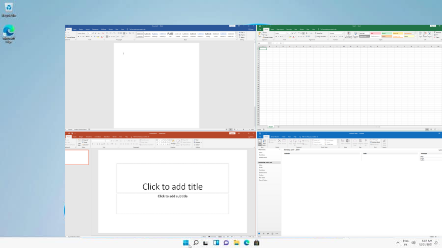 Windows 11 Pro and Office 2019 Apps