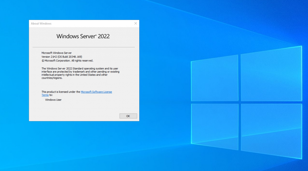 Windows Server 2022 Standard – About