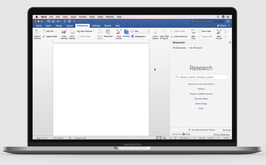 Word 2019 for Mac