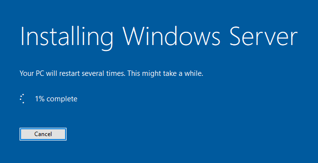 Installing Windows Server