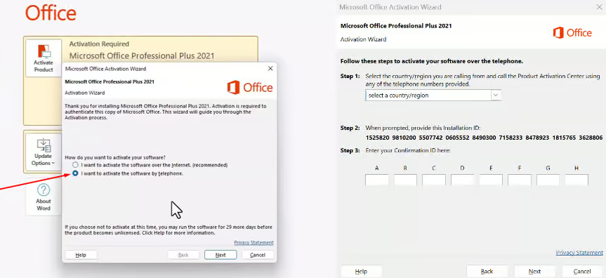 Office Phone Activation
